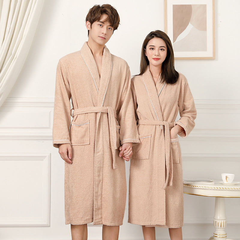 Towel Material Bathrobe Men's And Women's