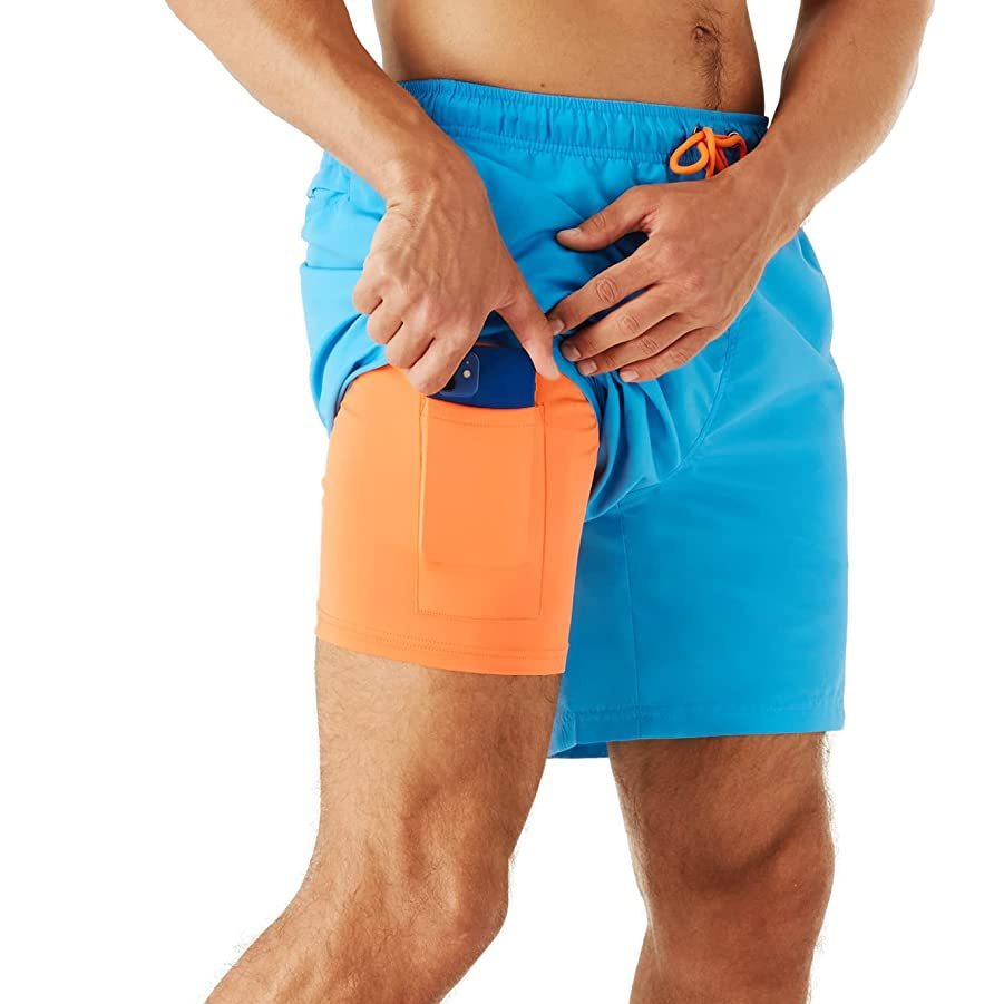 Anti-Embarrassment Quick-Dry Solid-Color Shorts