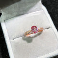 Colorfast High-end 18K Gold-plated Ring With Natural Amethyst