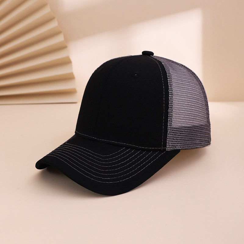 Multi-color Mesh Fabric, Breathable, Wide-brimmed Sun Protection, Adjustable, Simple And Fashionable Baseball Cap For Casual Sports, Travel, Commuting.