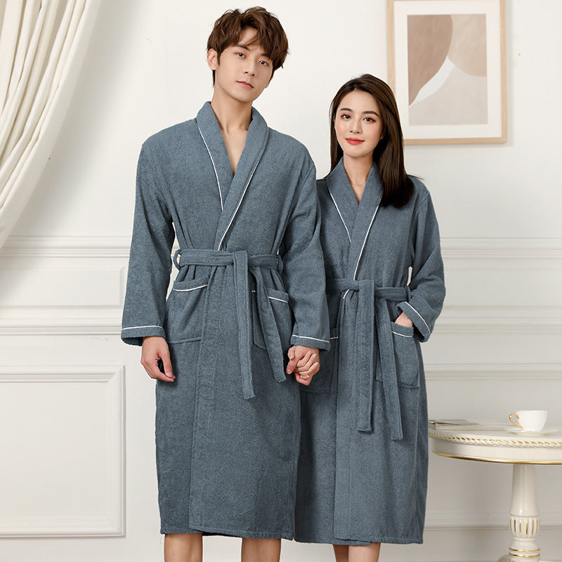 Towel Material Bathrobe Men's And Women's