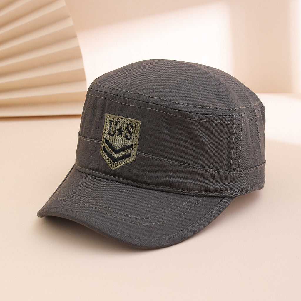 Fashion Camouflage Flat-top Hat, Outdoor Tactical Sun Protection Hat, Trendy And Versatile Embroidered Casual Hat