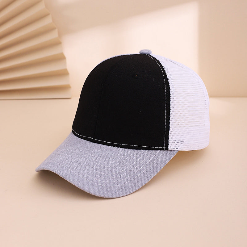Multi-color Mesh Fabric Breathable Lightweight Sun-protective Adjustable Simple And Fashionable Baseball Cap Suitable For Sports, Travel And Outings