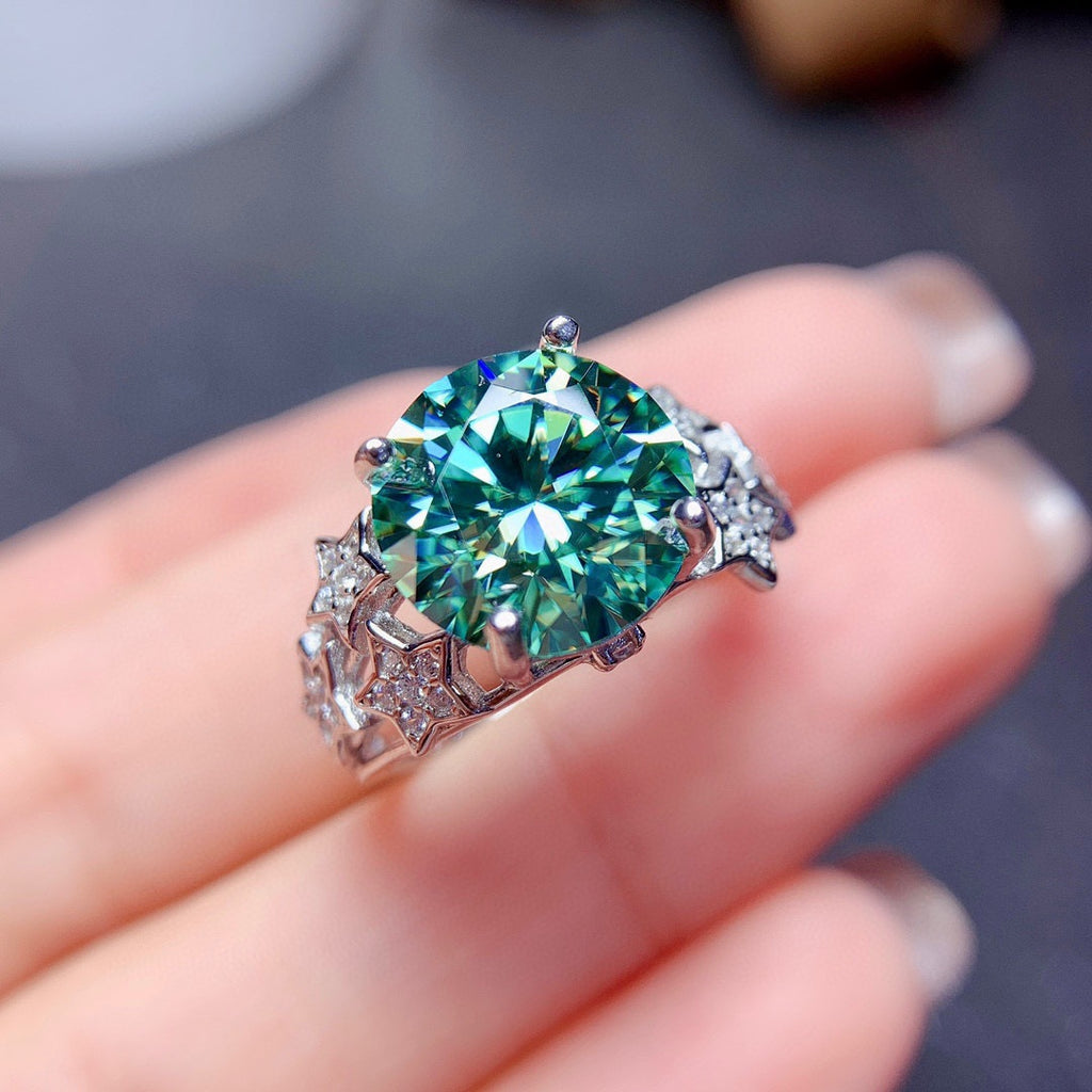 Luxury Milky Way Micro-Set Color Gemstone Ring