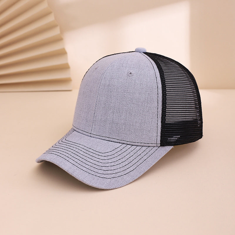 Multi-color Mesh Fabric, Breathable, Wide-brimmed Sun Protection, Adjustable, Simple And Fashionable Baseball Cap For Casual Sports, Travel, Commuting.
