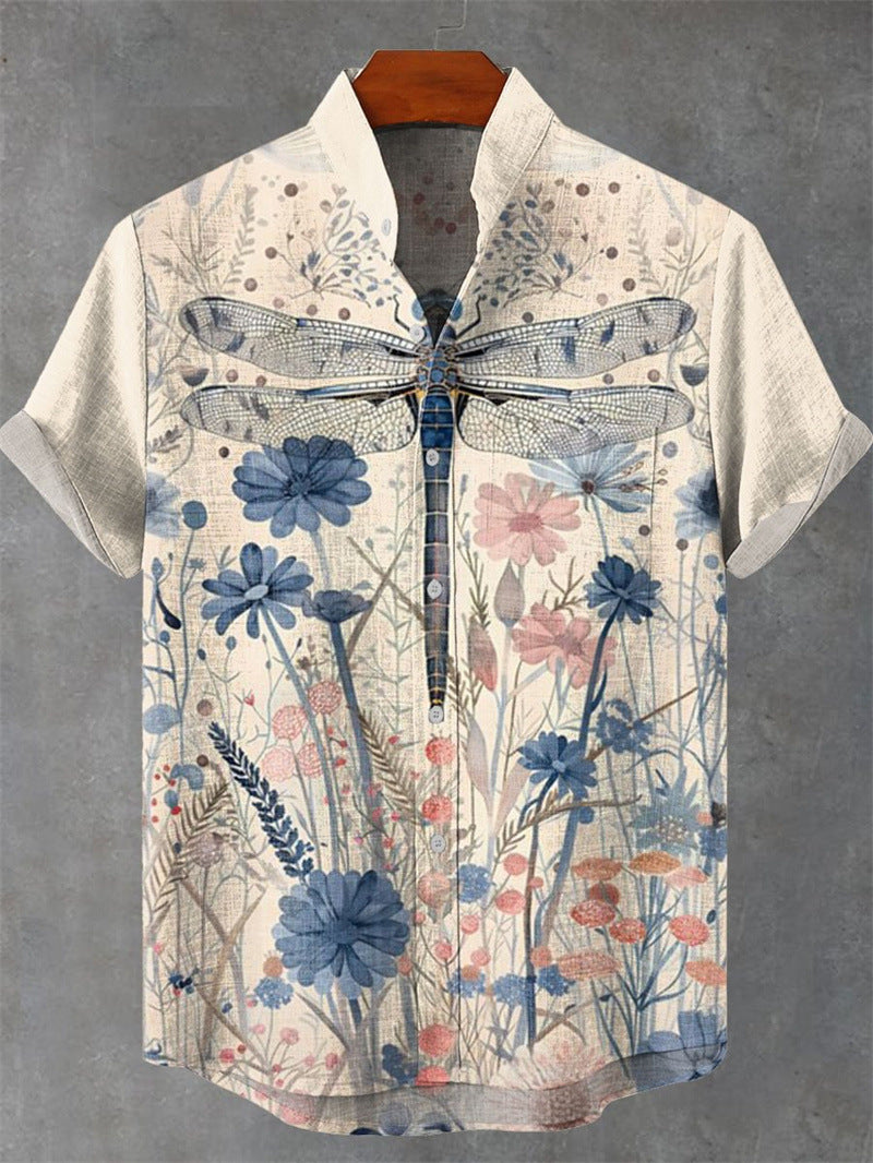 New Men's 3D Art Print Casual Shirt