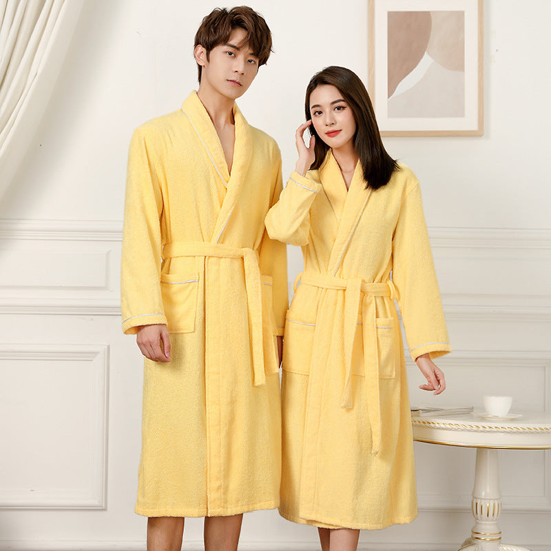 Towel Material Bathrobe Men's And Women's