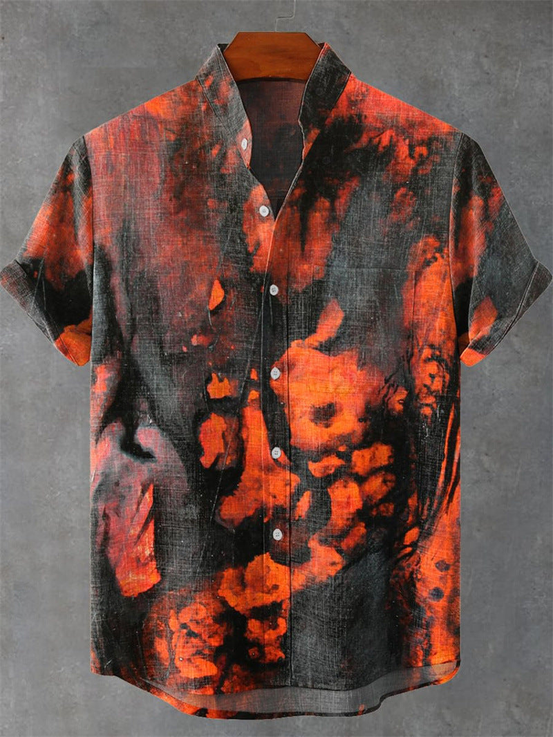 New Men's 3D Art Print Casual Shirt