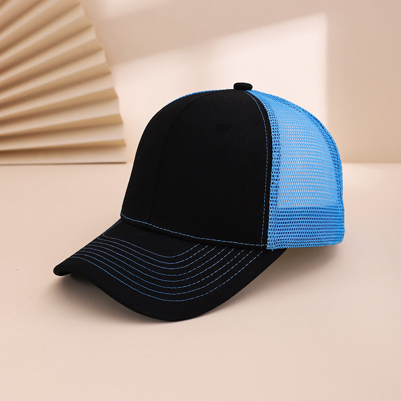 Multi-color Mesh Fabric, Breathable, Wide-brimmed Sun Protection, Adjustable, Simple And Fashionable Baseball Cap For Casual Sports, Travel, Commuting.